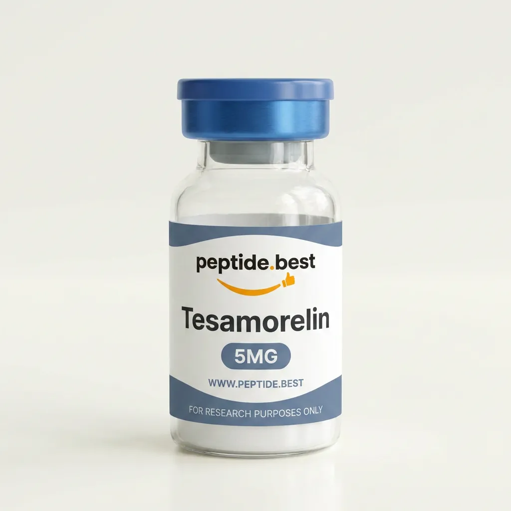 Tesamorelin vial — sold on Peptide.best