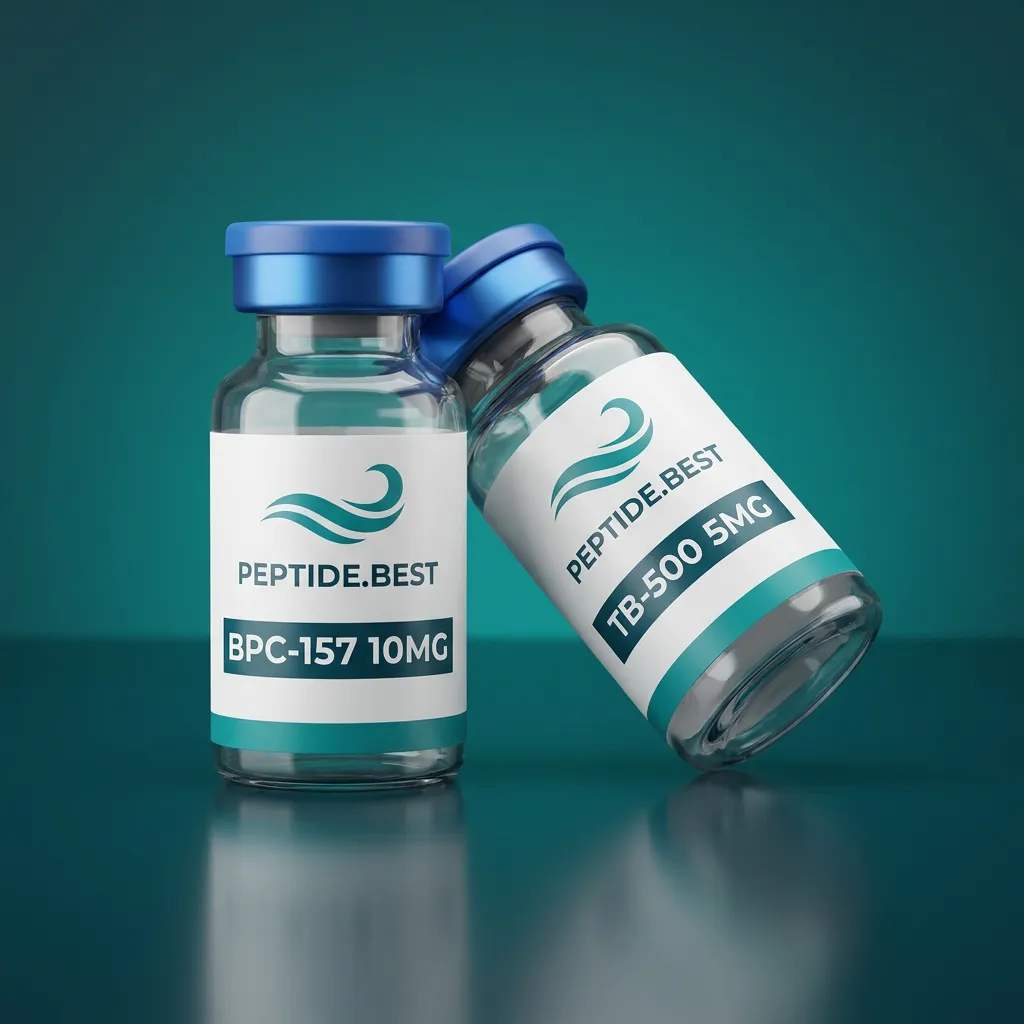 Recovery Stack — BPC-157 and TB-500 vials on Peptide.best